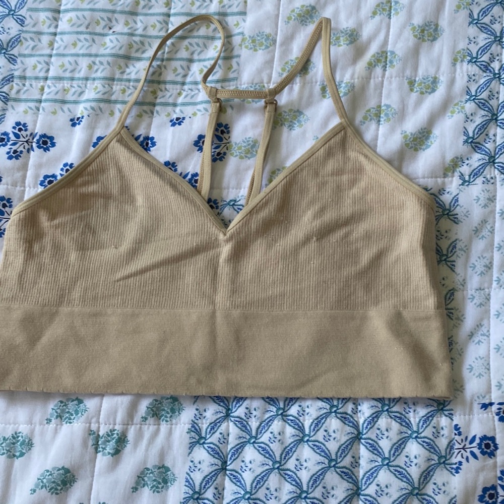 Tan stretchy tank